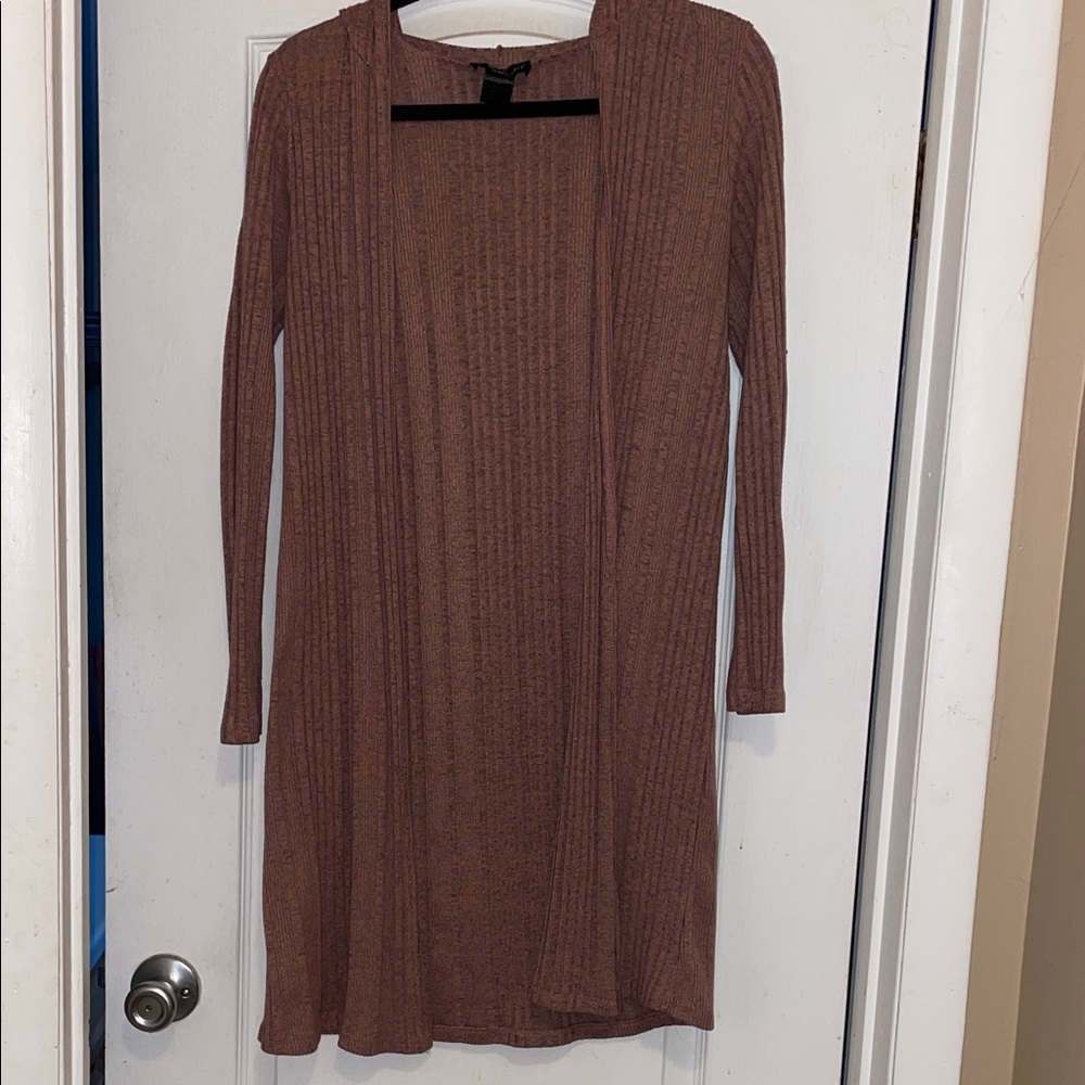 Elegant Ribbed Knit Cardigan